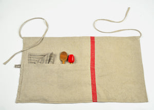 100% Linen Kitchen Half Apron