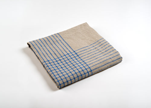 100% Linen Dish Towels Blue