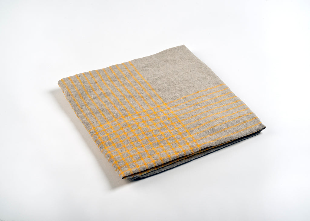 100% Linen Dish Towels Yellow
